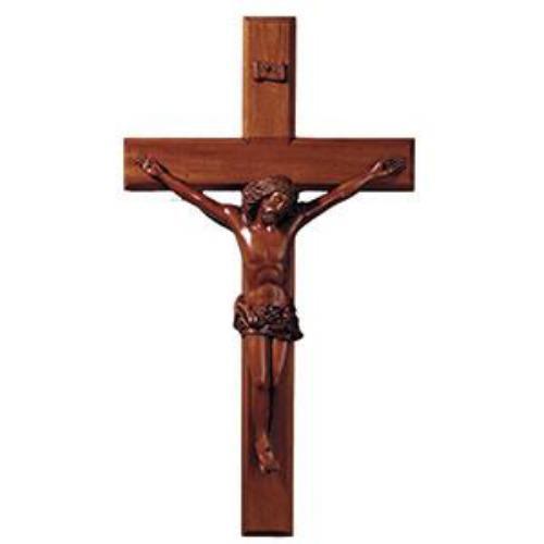 Mahogany Crucifix – Dark Finish