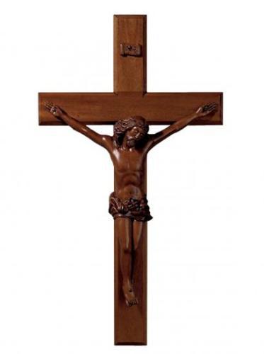 Mahogany Crucifix – Dark Finish