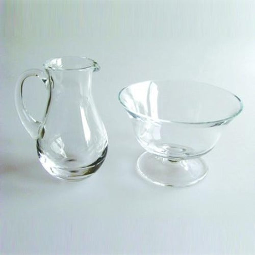 Glass Lavabo Set – Jug and Bowl (sold individually)