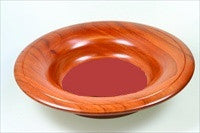 Mahogany Offering Plate with Velvet Centre