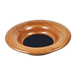 Mahogany Offering Plate with Velvet Centre