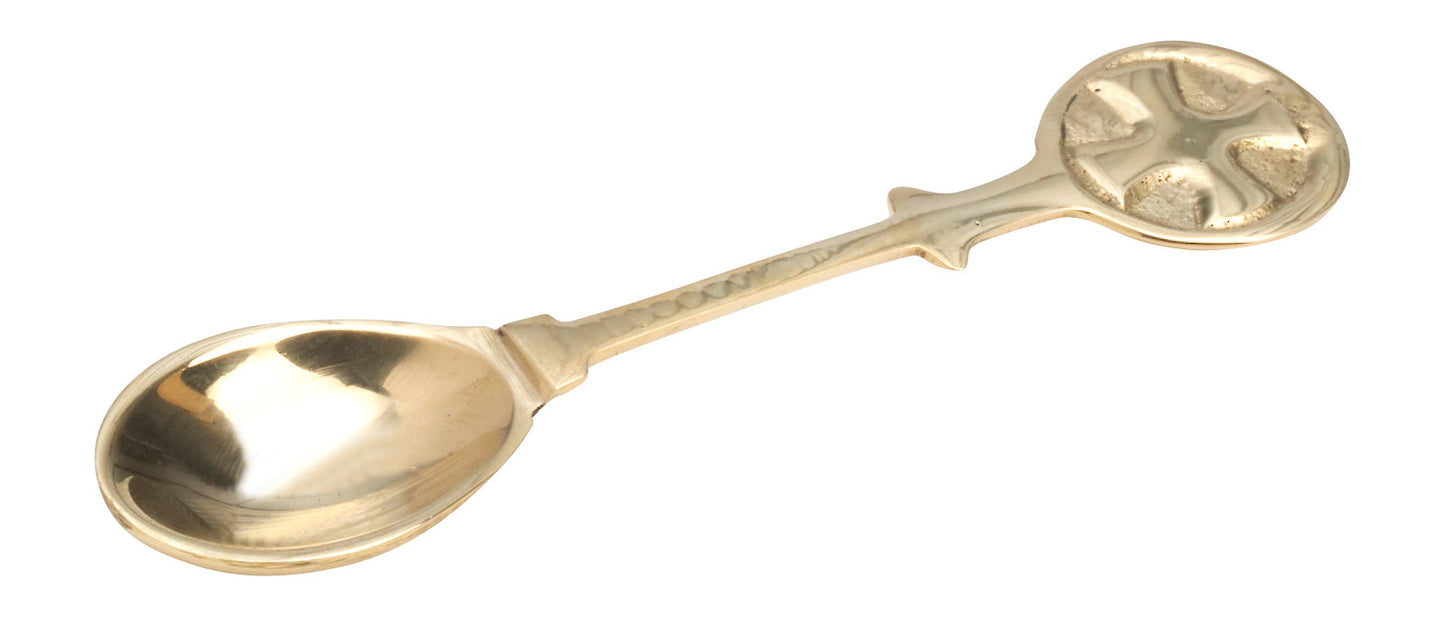 Spoon brass L 10 cm