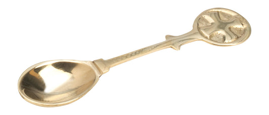 Spoon brass L 10 cm