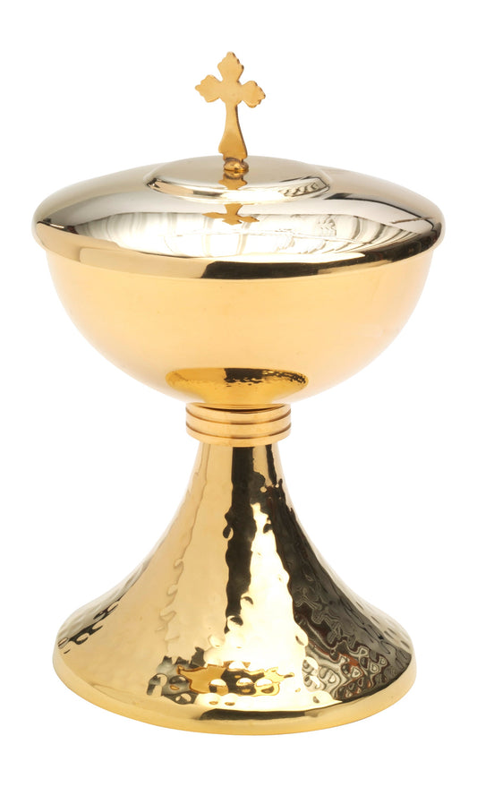 Ciborium golden plated H 19,5 cm