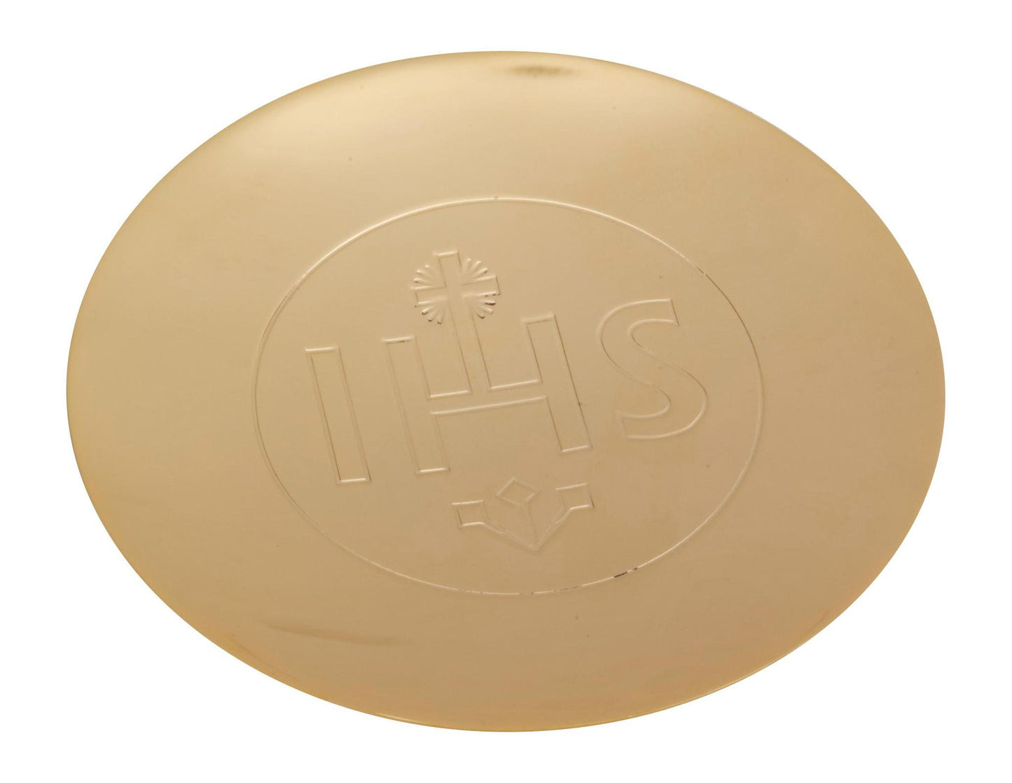 Gold-Plated Paten with IHS Symbol