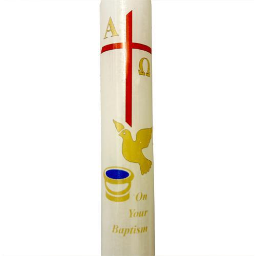 Baptism Candles 7/8" x 9" (Box of 24)