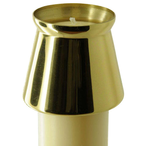 Candle Cap Protectors Tapered Brass