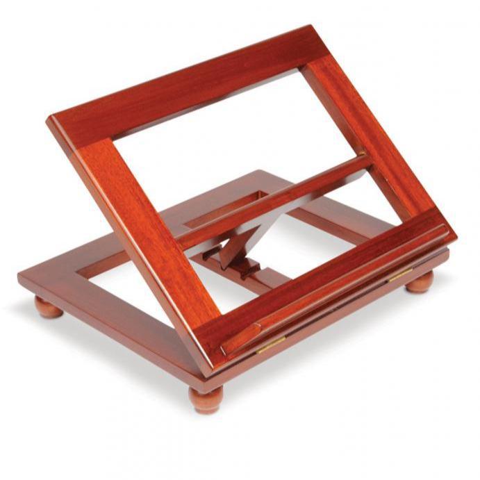 Adjustable Mahogany Book or Bible Stand