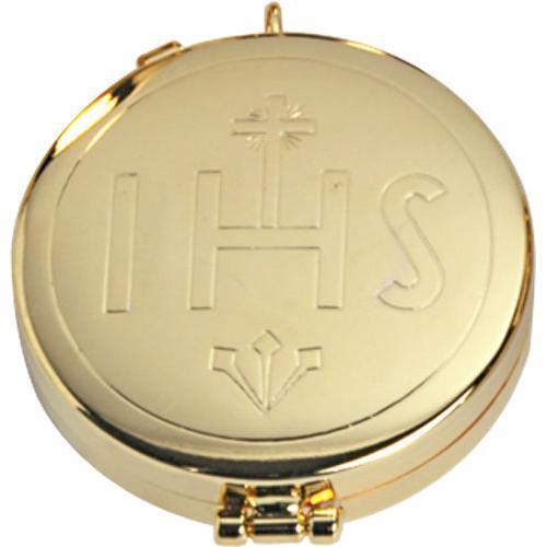 Gilt Pyx with IHS Design