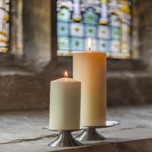 Nickel Plated Candle Holders