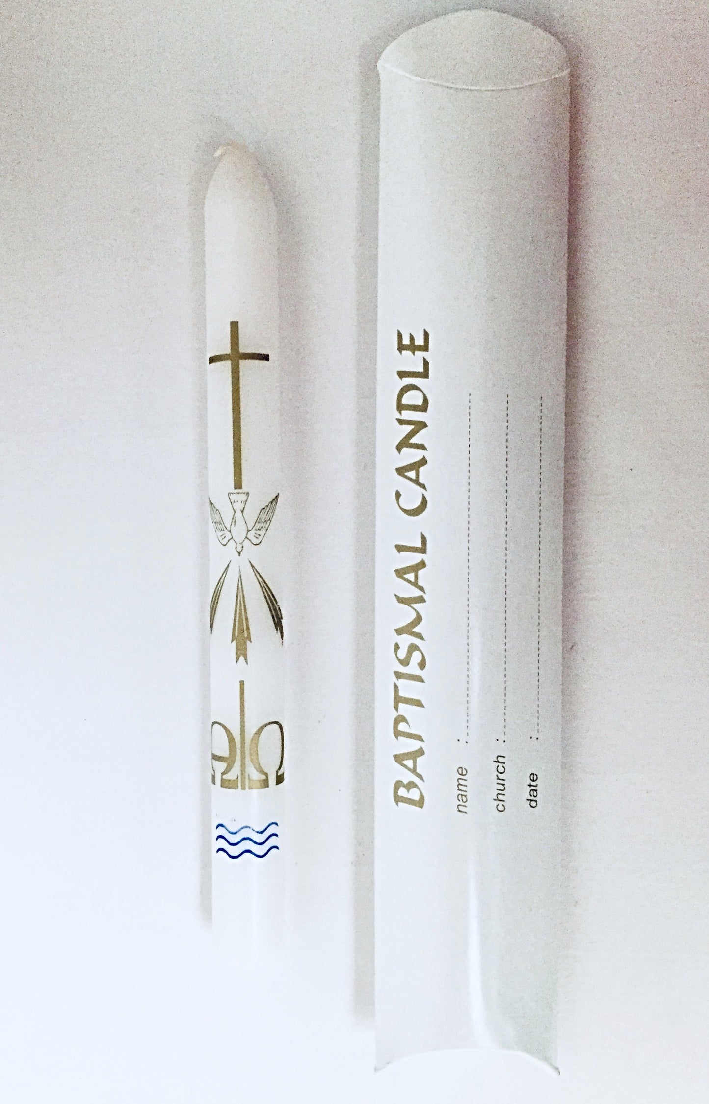 Baptism Candles - Pillow Box 7/8" x 9" (10 or 20)