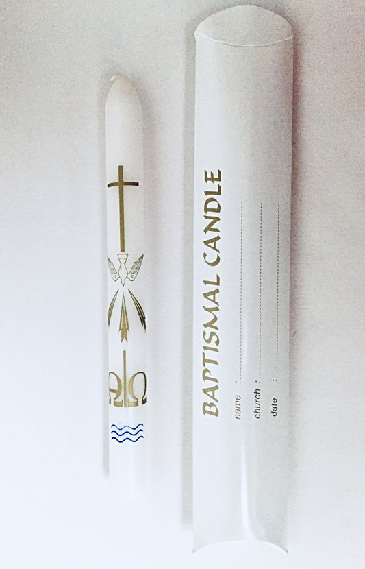 Baptism Candles - Pillow Box 7/8" x 9" (10 or 20)
