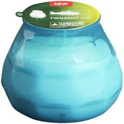 Twilight Glass filled Candles Turquoise (6)